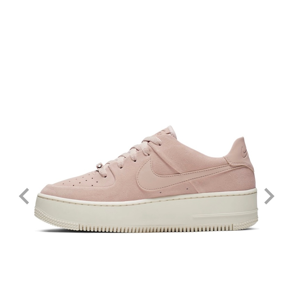 platform pink air force, worn a couple times.